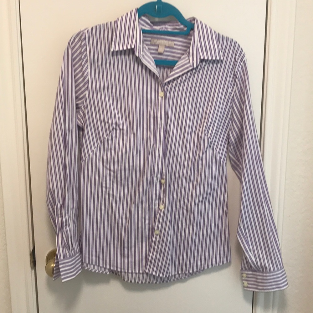 Banana Republic Striped Button Down